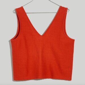 Madewell Oganic Cotton Peekaboo-Back Crop Tank